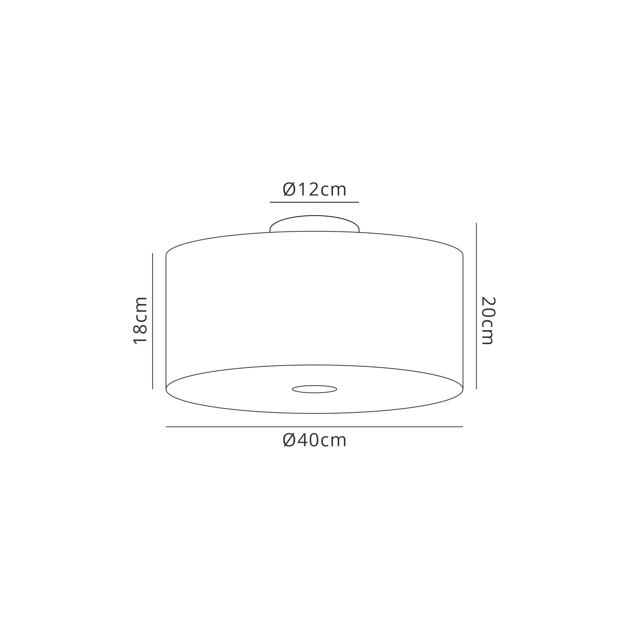 Baymont WH GR Ceiling Lights Deco Flush Fittings